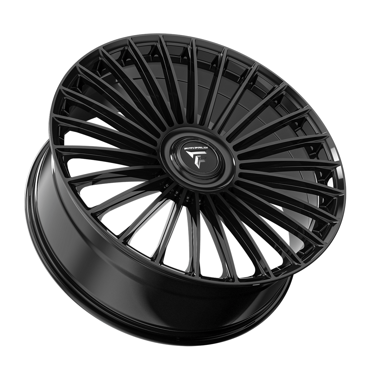 22x9.5 Fittipaldi FS370B Gloss Black Wheel 6x135/6x5.5 (25mm)