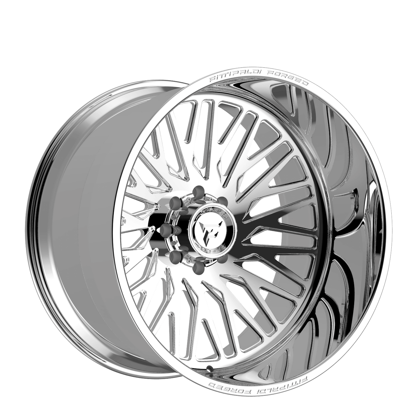 24x12 Fittipaldi Offroad FTF500P Polished LEFT DIRECTIONAL Wheel 8x170 (-44mm)