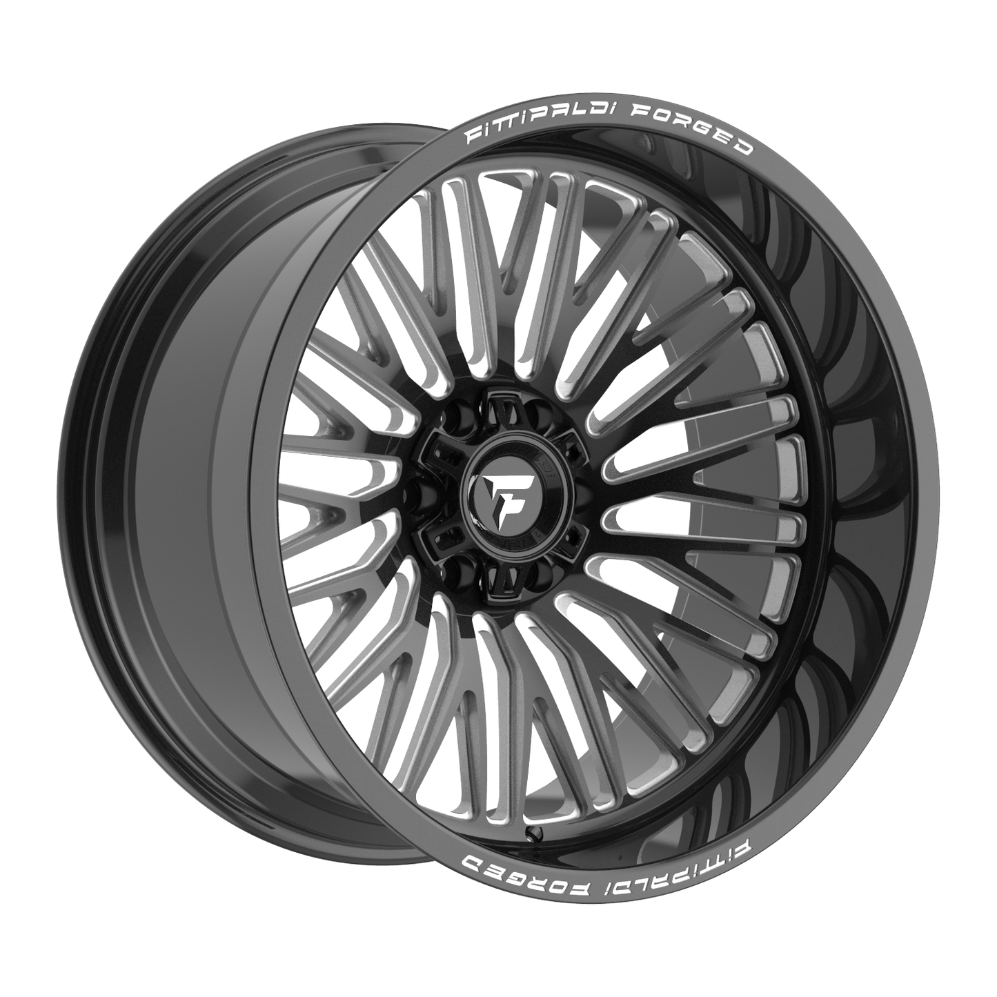 22x10 Fittipaldi Offroad FTF505BM Gloss Black Milled Wheel 8x180 (-19mm)