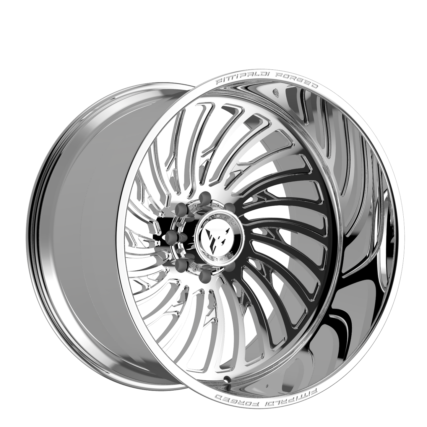 24x12 Fittipaldi Offroad FTF507P Polished LEFT DIRECTIONAL Wheel 8x170 (-44mm)