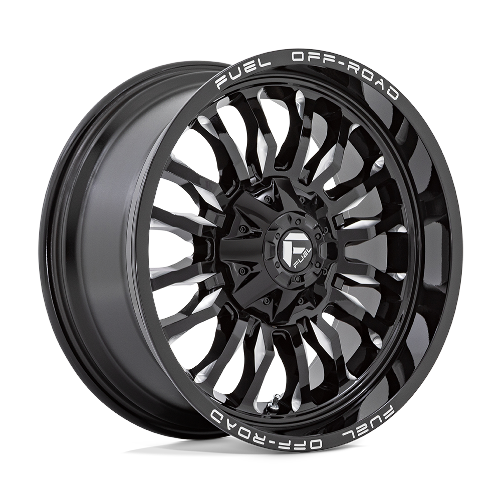 20x9 Fuel D795 Arc Gloss Black Milled Wheel 5x5.5/5x150 (1mm)