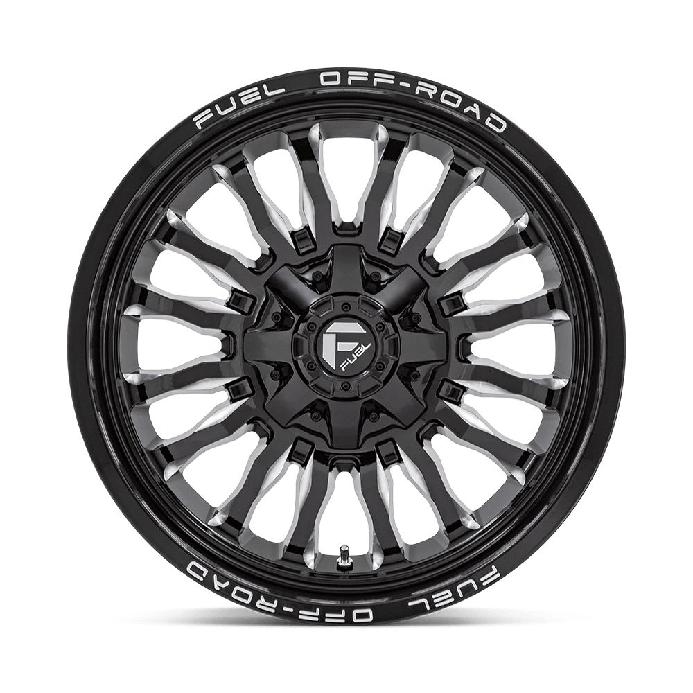 22x10 Fuel D795 Arc Gloss Black Milled Wheel 8x6.5 (-18mm)