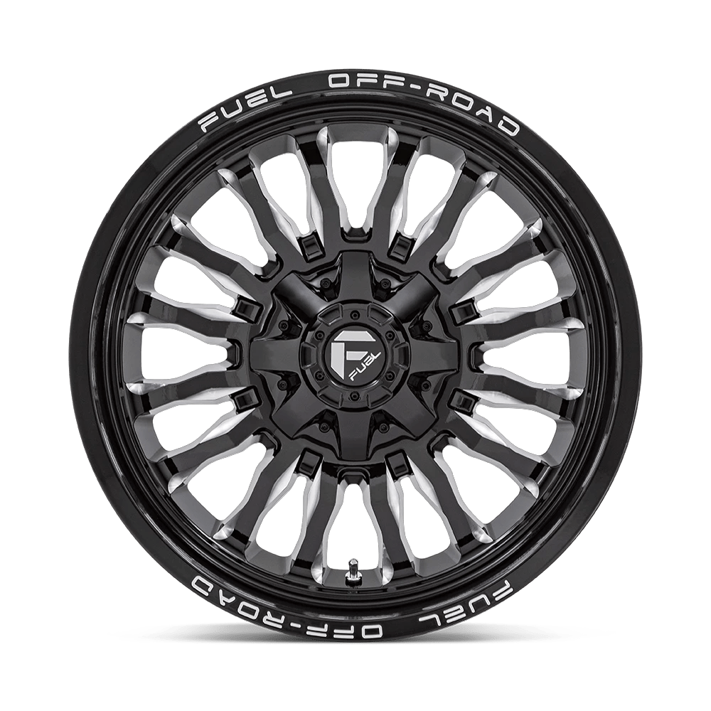 22x10 Fuel D795 Arc Gloss Black Milled Wheel 8x6.5 (-18mm)