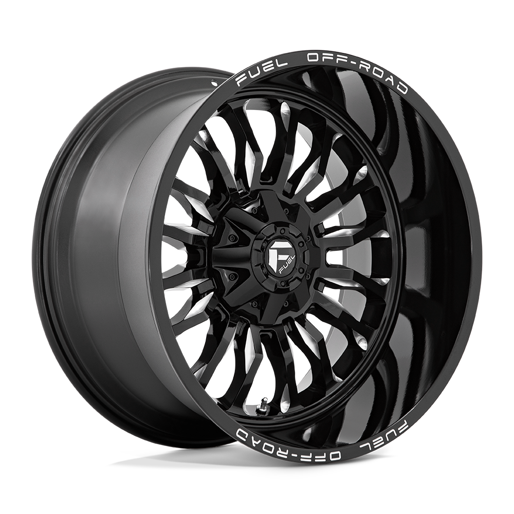 22x12 Fuel D795 Arc Gloss Black Milled Wheel 5x4.5/5x5 (-44mm)