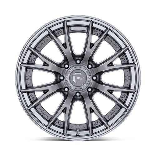 22x12 Fuel Off-Road FC402 Catalyst Platinum With Chrome Lip Wheel 8x170 (-44mm)