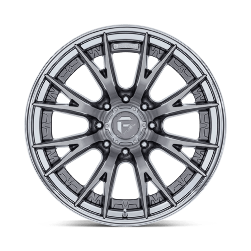 22x10 Fuel Off-Road FC402 Catalyst Platinum With Chrome Lip Wheel 8x170 (-18mm)