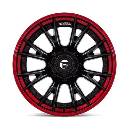 22x12 Fuel Off-Road FC402 Catalyst Matte Black Candy Red Lip Wheel 8x180 (-44mm)