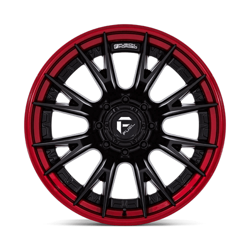 24x12 Fuel Off-Road FC402 Catalyst Matte Black Candy Red Lip Wheel 8x170 (-44mm)