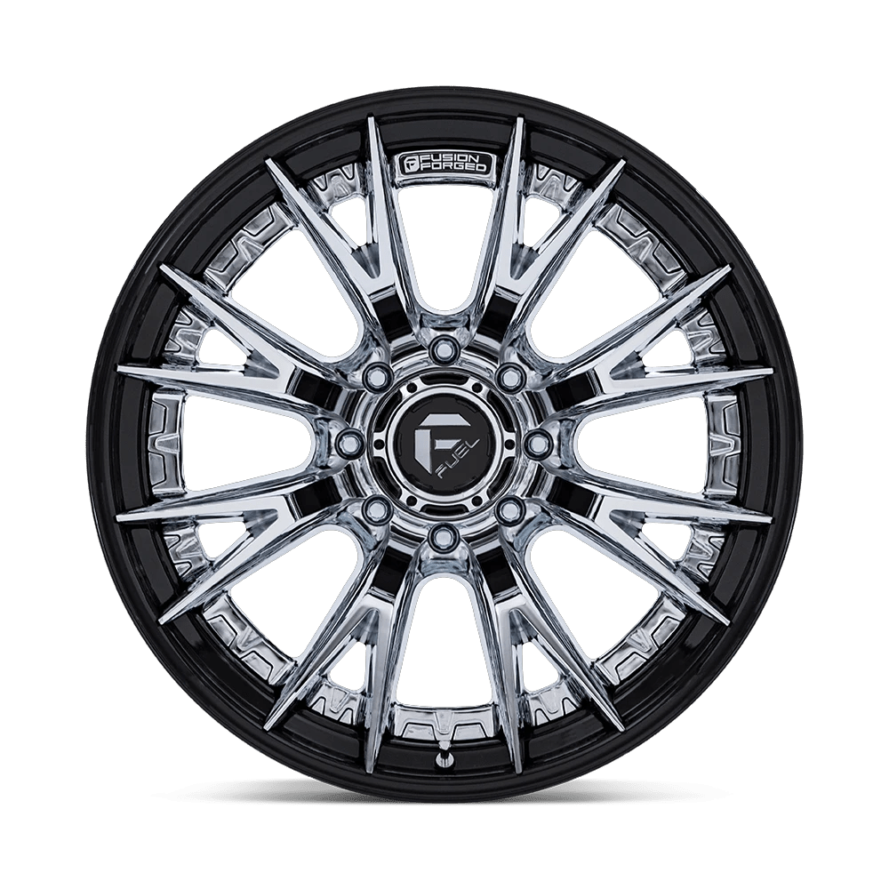 20x10 Fuel Off-Road FC402 Catalyst Chrome W/ Gloss Black Lip Wheel 8x6.5 (-18mm)