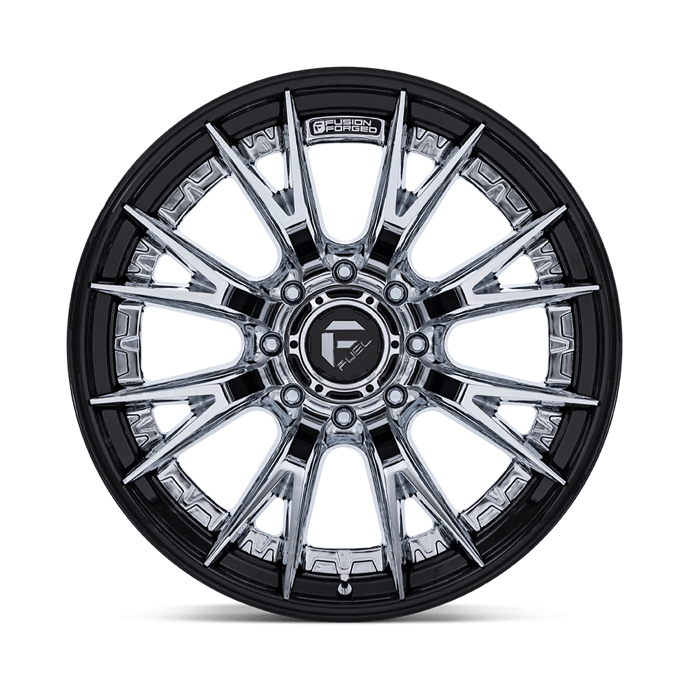 22x12 Fuel Off-Road FC402 Catalyst Chrome W/ Gloss Black Lip Wheel 8x170 (-44mm)