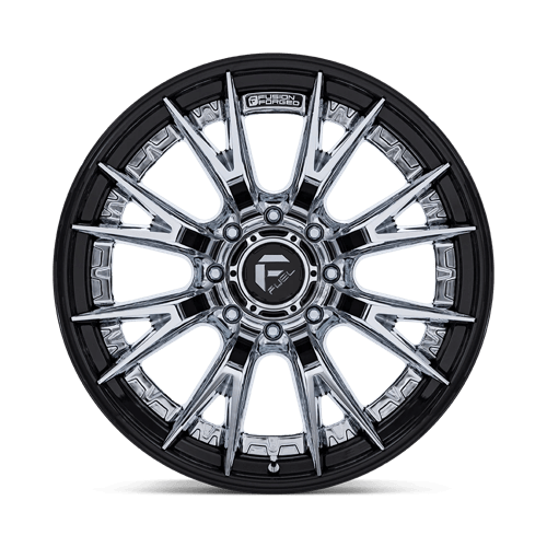24x12 Fuel Off-Road FC402 Catalyst Chrome W/ Gloss Black Lip Wheel 8x180 (-44mm)