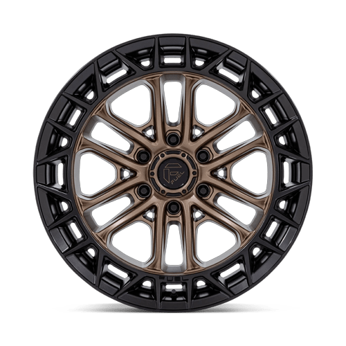 17x9 Fuel FC874 Celsius Matte Bronze Matte Black Lip Wheel 6x135 (-12mm)
