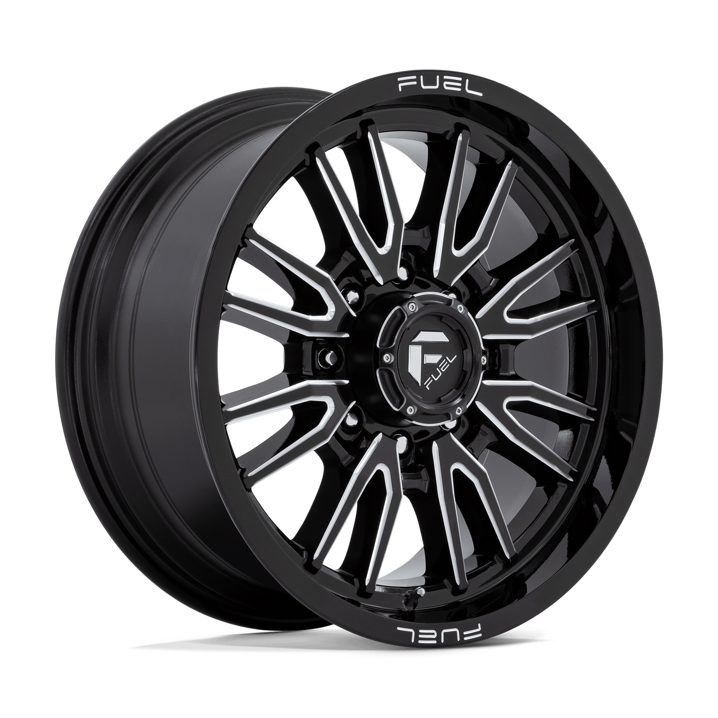 20x9 Fuel D761 Clash Gloss Black Milled Wheel 8x170 (20mm)
