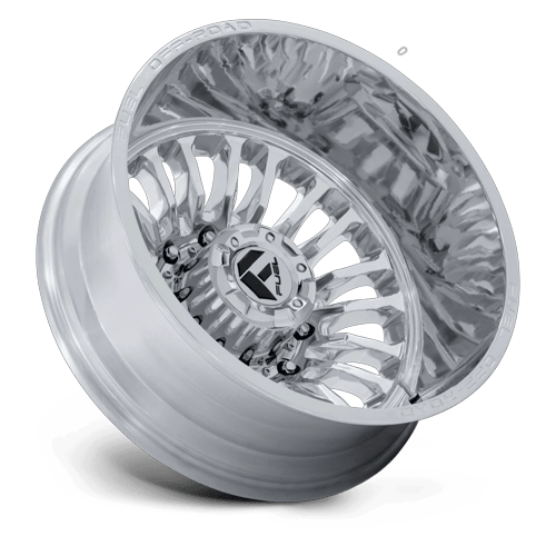 22x8.25 Fuel Off-Road D891 Arc Polished DUALLY REAR Wheel 10x225 (-201mm)