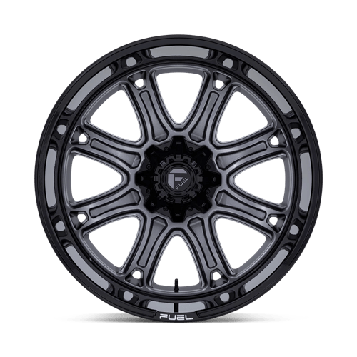22x10 Fuel Off-Road Darkstar Matte Gunmetal With Black Lip Wheel Blank (10mm)