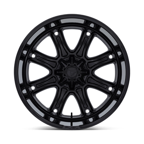 22x10 Fuel Darkstar Matte Black Gloss Black Lip Wheel 6x4.5/6x5.5 (-18mm)