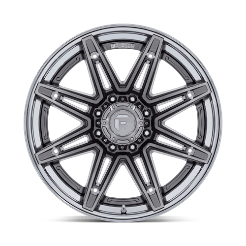 22x10 Fuel FC401 Brawl Platinum W/ Chrome Lip FORGED Wheel 6x5.5 (-18mm)