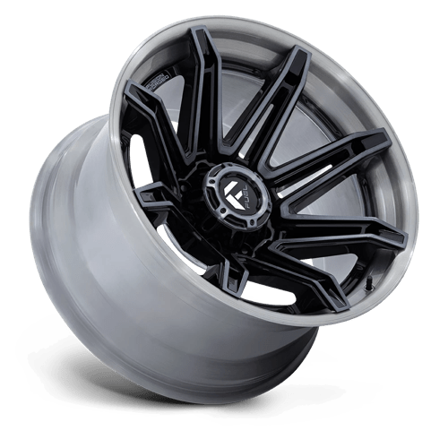 24x12 Fuel FC401 Brawl Gloss Black W/ Brushed Gray FORGED Wheel 6x5.5 (-44mm)