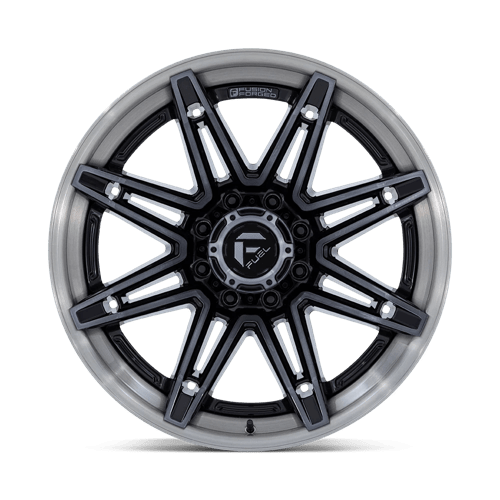 22x10 Fuel FC401 Brawl Gloss Black W/ Brush Gray Tint FORGED Wheel 8x6.5 (-18mm)
