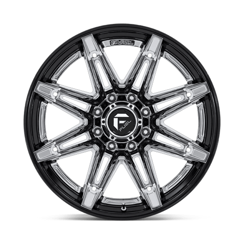 20x10 Fuel FC401 Brawl Chrome W/ Gloss Black Lip FORGED Wheel 6x5.5 (-18mm)
