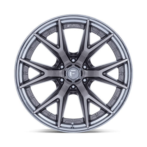 20x10 Fuel FC402 Catalyst Platinum W/ Chrome Lip FORGED Wheel 6x5.5 (-18mm)