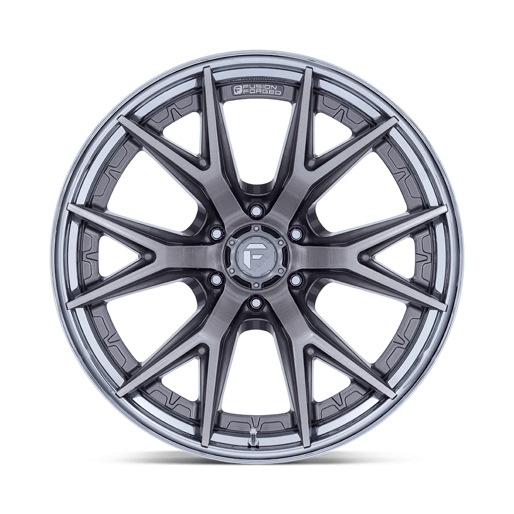 22x12 Fuel FC402 Catalyst Platinum With Chrome Lip Wheel 6x135 (-44mm)