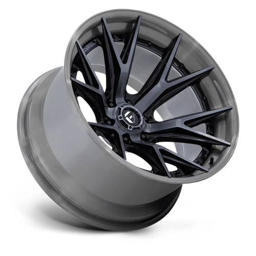 20x9 Fuel FC402 Catalyst Gloss Black W/ Brushed Gray FORGED Wheel 6x5.5 (1mm)