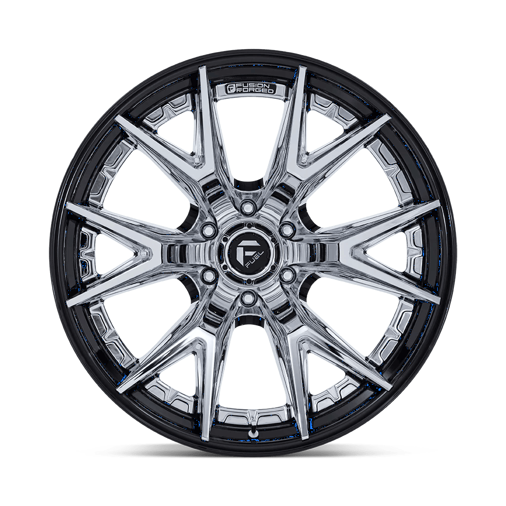 20x9 Fuel FC402 Catalyst Chrome With Gloss Black Lip Wheel 6x135 (20mm)
