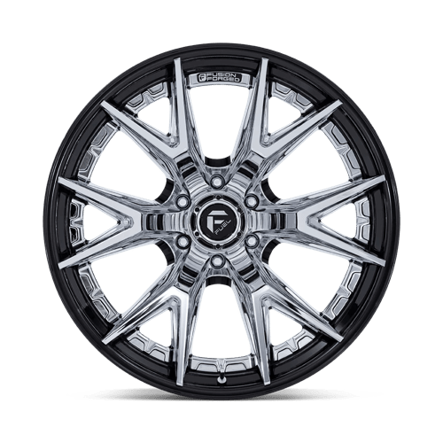 20x9 Fuel FC402 Catalyst Chrome W/ Gloss Black Lip FORGED Wheel 6x135 (01mm)
