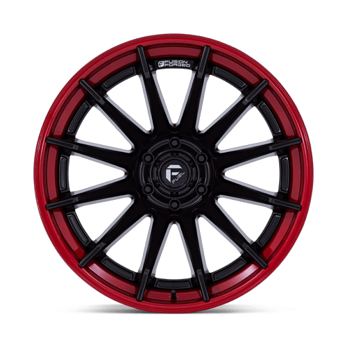 20x10 Fuel FC403 Burn Matte Black W/ Candy Red Lip FORGED Wheel 6x5.5 (-18mm)