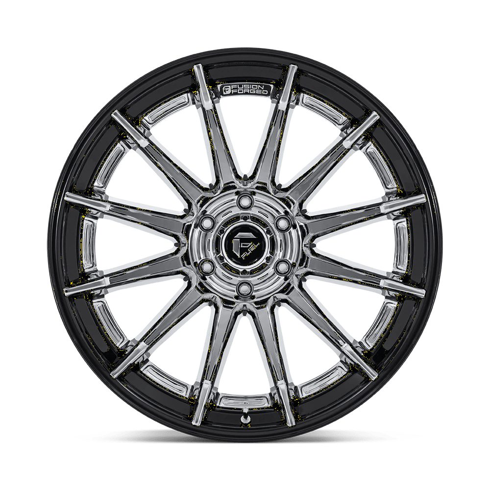 20x9 Fuel FC403 Burn Chrome With Gloss Black Lip Wheel 5x5 (1mm)