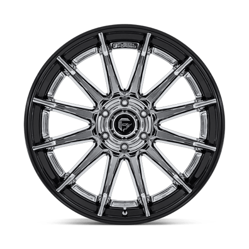 22x10 Fuel FC403 Burn Chrome W/ Gloss Black Lip FORGED Wheel 6x5.5 (-18mm)