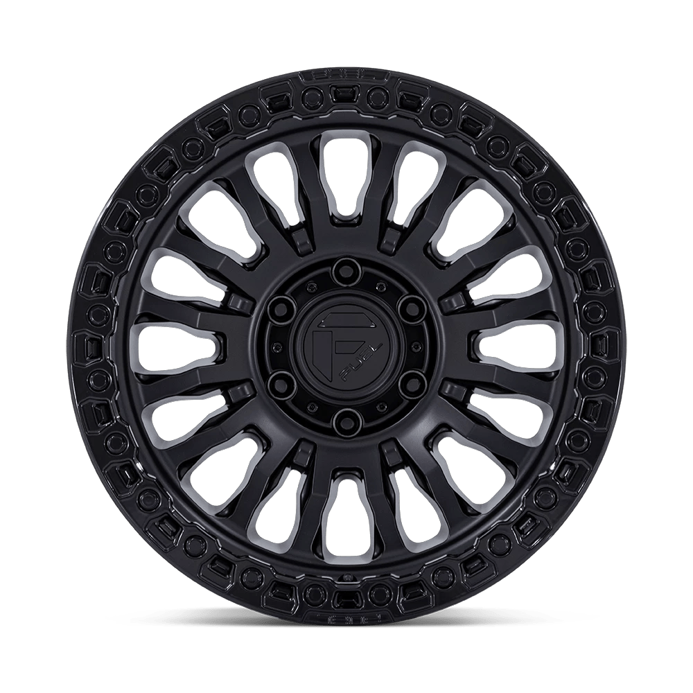 17x8.5 Fuel FC857 Rincon Matte Black With Gloss Black Lip Wheel 6x5.5 (-1mm)