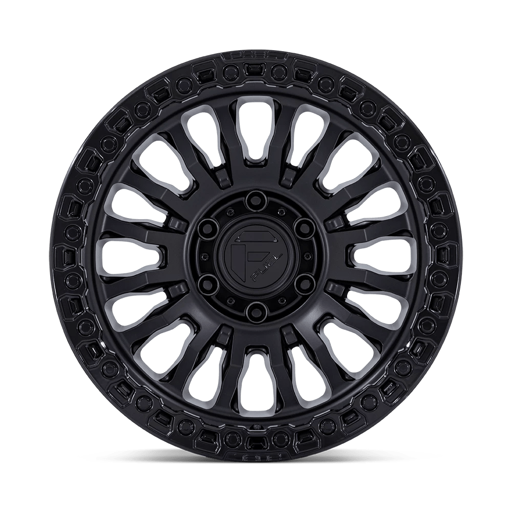 17x8.5 Fuel FC857 Rincon Matte Black With Gloss Black Lip Wheel 5x5 (-1mm)