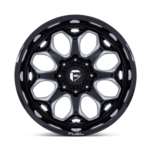 22x10 Fuel Off-Road FC862 Scepter Gloss Black Milled Wheel 6x135 (-18mm)