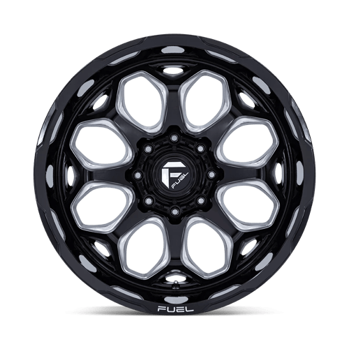 22x10 Fuel Off-Road FC862 Scepter Gloss Black Milled Wheel 6x5.5 (-18mm)
