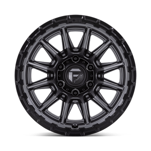 17x9 Fuel Off-Road FC866 Piston Matte Gunmetal W/ Gloss Black Wheel 5x5 (-12mm)