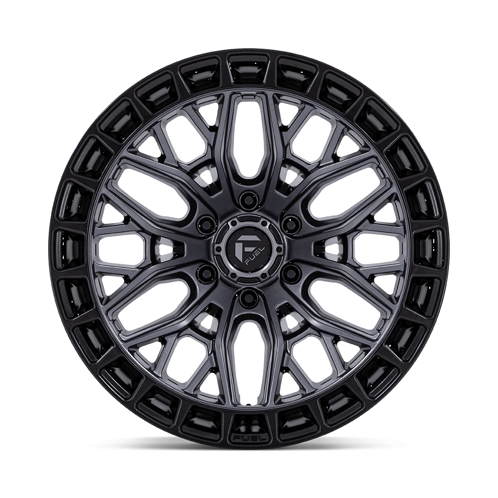 20x9 Fuel FC869 Sigma Matte Gunmetal W/ Matte Black Lip Wheel 6x5.5 (1mm)