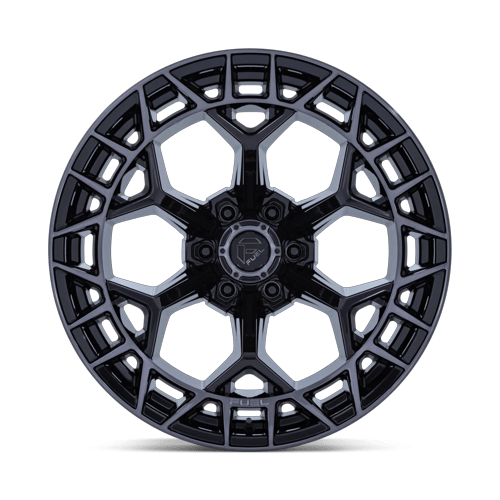 22x9.5 Fuel FC873 Charger Gloss Black Brushed Face Dark Tint Wheel 6x5.5 (18mm)