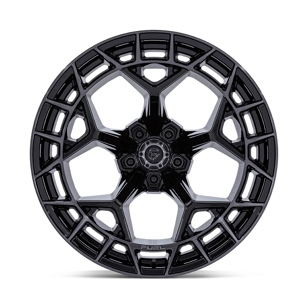 20x9 Fuel FC873 Charger Gloss Black Brushed Face Dark Tint Wheel 5x5 (1mm)
