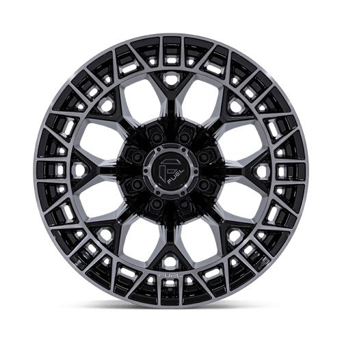 20x9 Fuel FC873 Charger Gloss Black Brushed Face Dark Tint Wheel 8x180 (1mm)