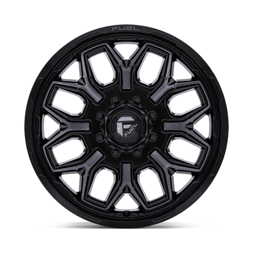 20x8.25 Fuel Off-Road D875 Flux Black Brushed DUALLY REAR Wheel 8x6.5 (-227mm)