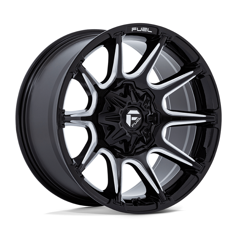 22x10 Fuel Off-Road FC880 Super C Gloss Black Milled Wheel Blank (-18mm)