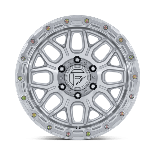 17x9 Fuel FC881 Surge Glossy Silver W/ Machined Face Wheel 6x5.5 (-12mm)