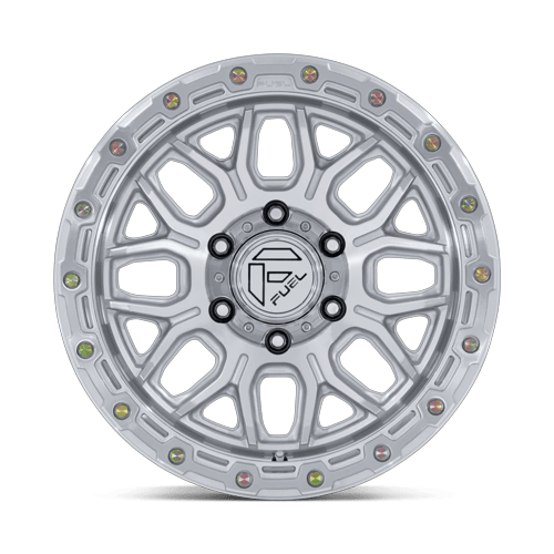 17x9 Fuel Off-Road FC881 Surge Glossy Silver W/ Machined Face Wheel 5x5 (1mm)