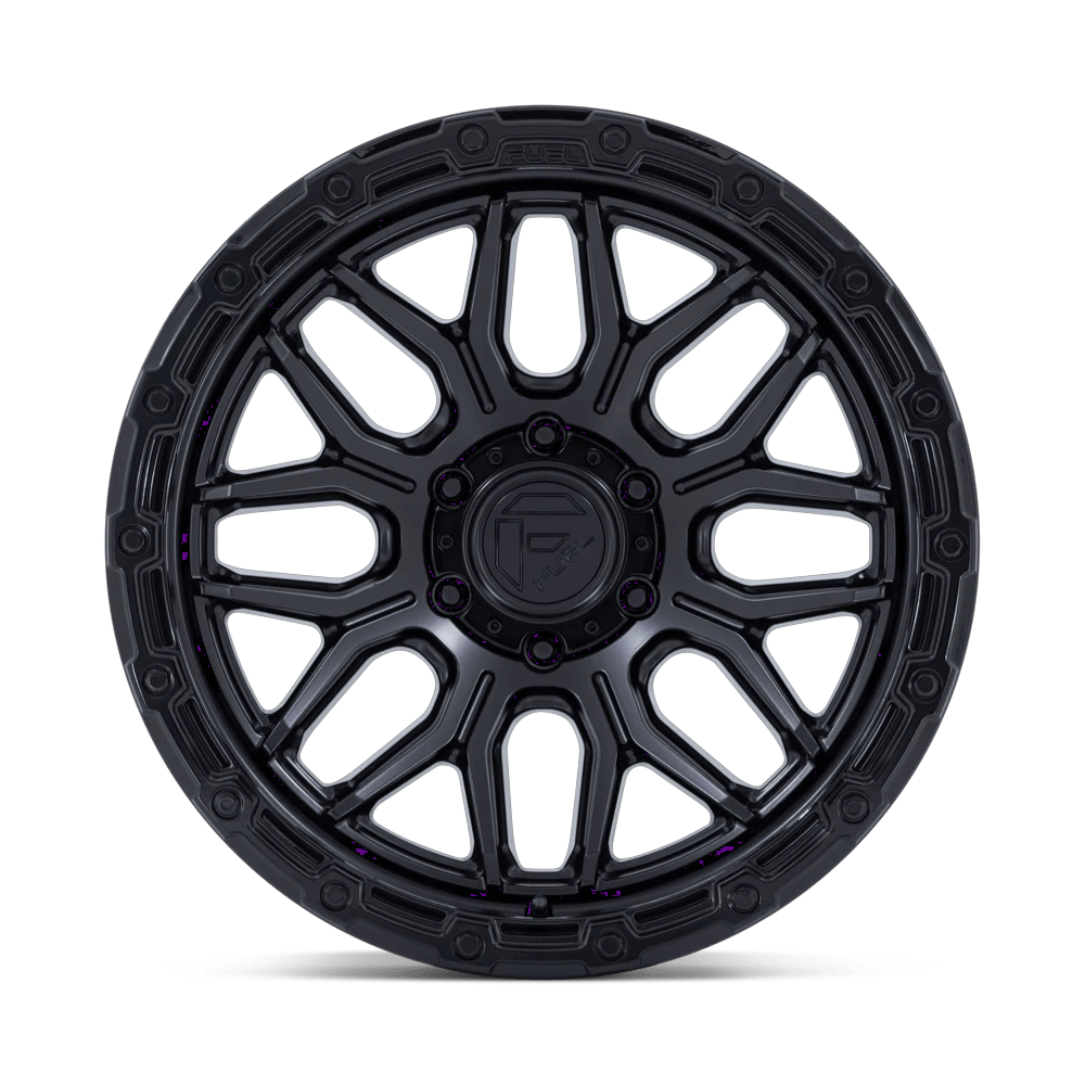 20x10 Fuel FC881 Surge Matte Black W/ Gloss Black Lip Wheel 8x180 (-18mm)