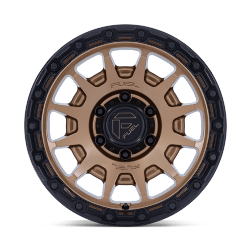 17x9 Fuel FC884 Fortress Matte Bronze With Gloss Black Wheel 6x5.5 (-12mm)