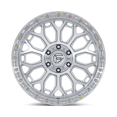 17x8.5 Fuel FC901 Talon Glossy Silver W/ Machined Face Wheel 6x5.5 (25mm)