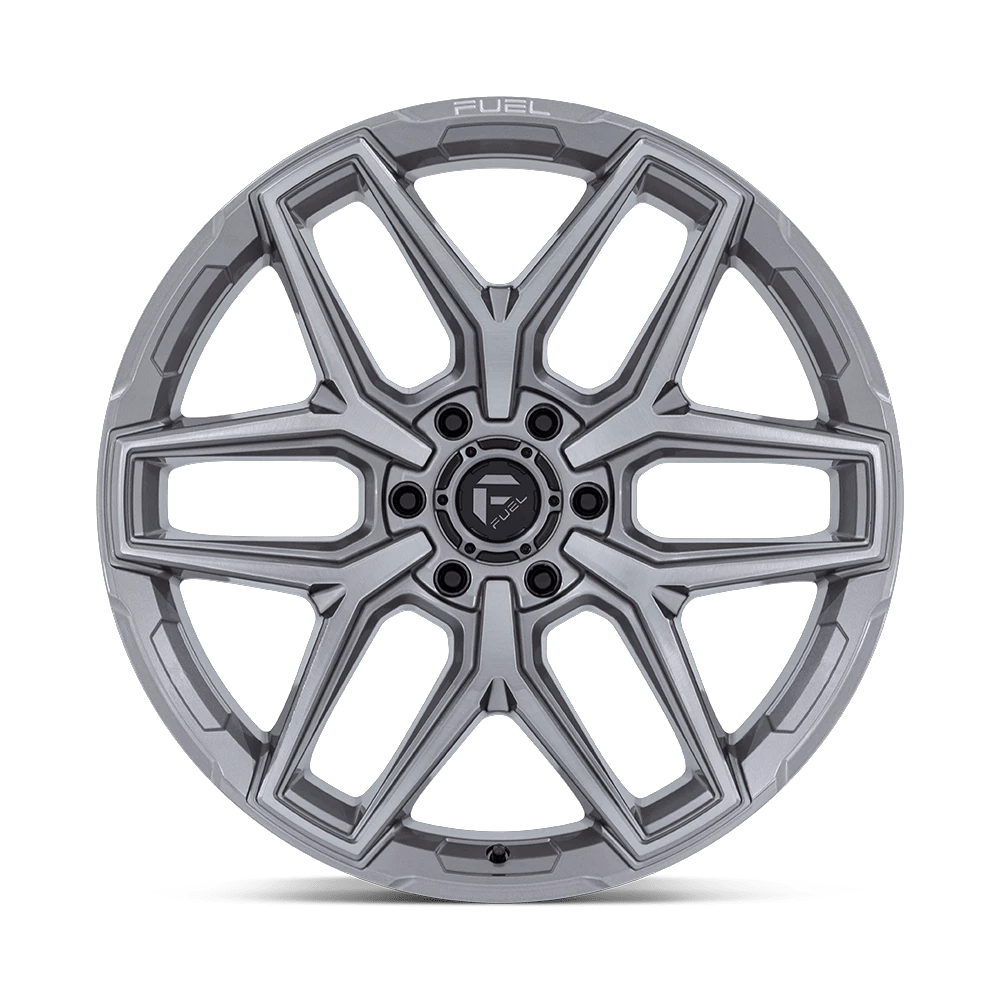 22x12 Fuel FC854 Flux Platinum Wheel 5x5 (-44mm)
