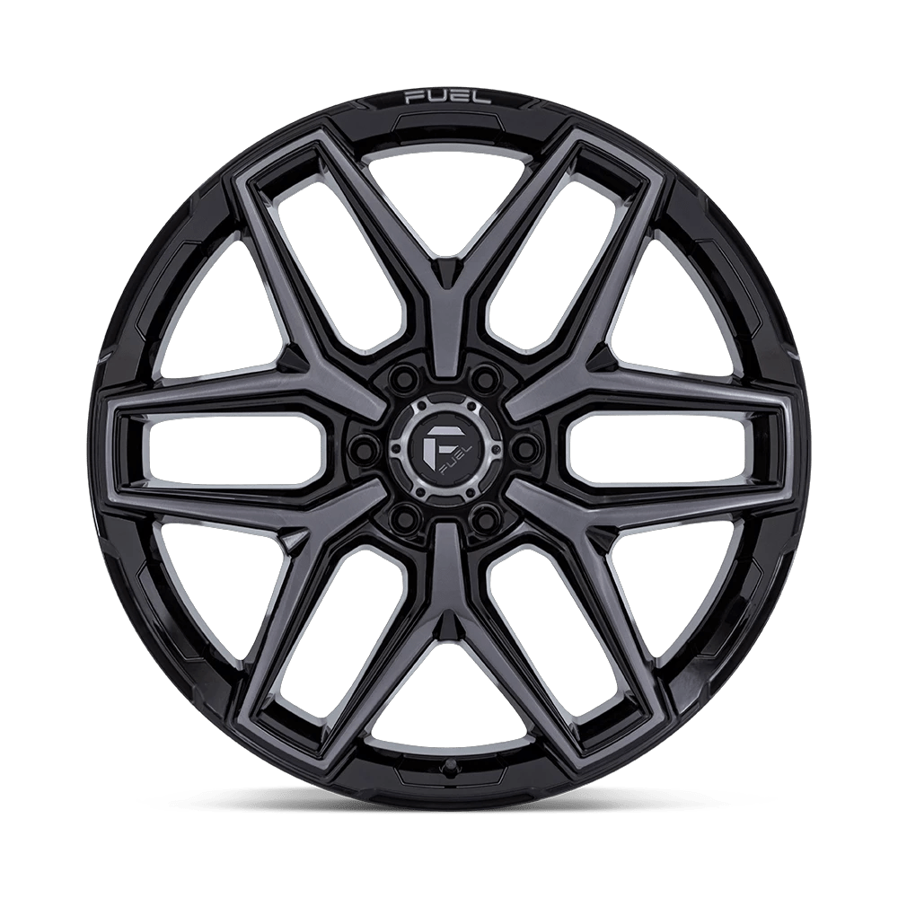 18x9 Fuel Off-Road FC854 Flux Gloss Black Brushed Gray Tint Wheel 6x120 (20mm)